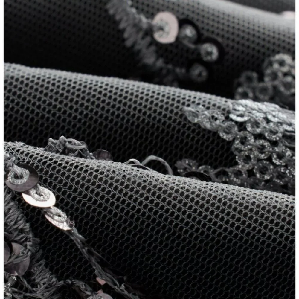 elegant party gray sequined fringe mini skirt - Picture 8 of 9
